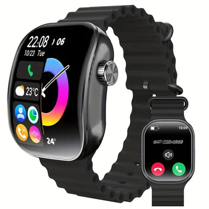 100+ Sports Modes, Compass Pedometer Alarm, Answer/Make Calls, Compatible with iPhone And Android -smart Watch for Men, Great Fashionable Gift!