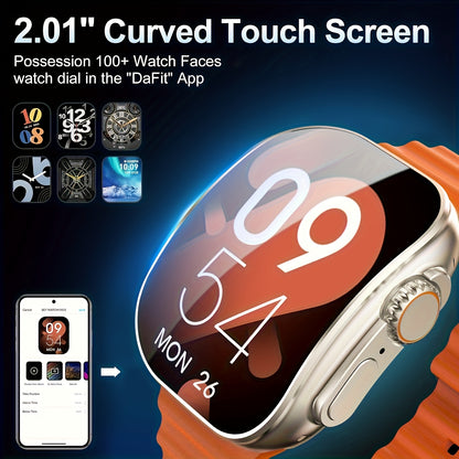 100+ Sports Modes, Compass Pedometer Alarm, Answer/Make Calls, Compatible with iPhone And Android -smart Watch for Men, Great Fashionable Gift!