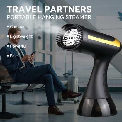 1pc 1100W High Power Portable Garment Steamer, Fast 20S Mist, 300ml Large Water Tank, Stainless Steel Steam Panel, Quick for All Fabrics, Home & Travel Use, US Plug, 110V