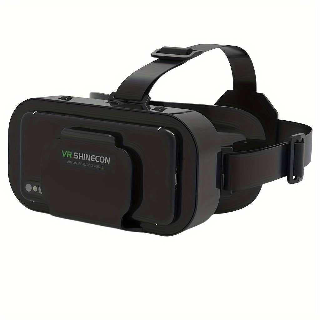 3D VR Glasses VR Virtual Reality Headset Support 360Panorama Large Screen Anti-Bluelight Adjustable Pupil Distance Prevent Fatigue Goggles for Movies Games, for Android & iOS Phones(No Handle or Battery)