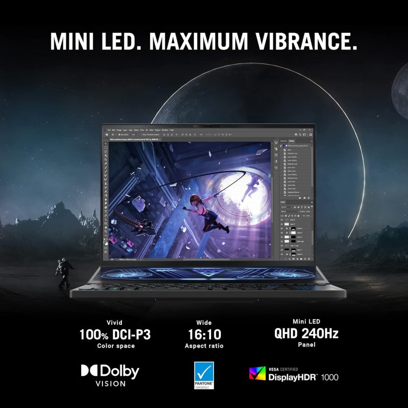 🔥Limited Time Promotion🔥 ASUS ROG Zephyrus Duo 16 (2022) Gaming Laptop, 16” Mini LED 240Hz/3ms, QHD 16:10 Display, 100% DCI-P3, NVIDIA GeForce RTX 4090, AMD Ryzen 9, 32GB DDR5, 2TB SSD, Windows 11 Pro, GX650PY-XS97, Black