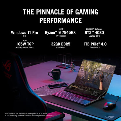 🔥Limited Time Promotion🔥 ASUS ROG Zephyrus Duo 16 (2022) Gaming Laptop, 16” Mini LED 240Hz/3ms, QHD 16:10 Display, 100% DCI-P3, NVIDIA GeForce RTX 4090, AMD Ryzen 9, 32GB DDR5, 2TB SSD, Windows 11 Pro, GX650PY-XS97, Black