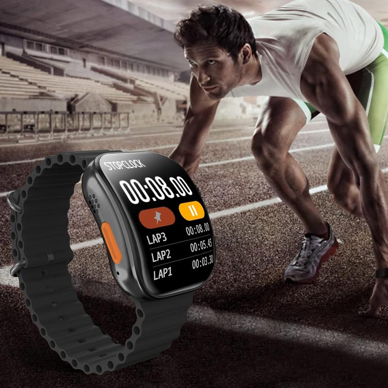 100+ Sports Modes, Compass Pedometer Alarm, Answer/Make Calls, Compatible with iPhone And Android -smart Watch for Men, Great Fashionable Gift!