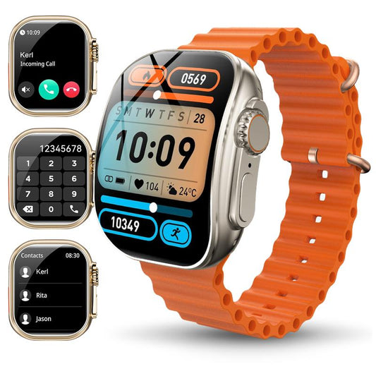 100+ Sports Modes, Compass Pedometer Alarm, Answer/Make Calls, Compatible with iPhone And Android -smart Watch for Men, Great Fashionable Gift!