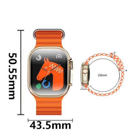 100+ Sports Modes, Compass Pedometer Alarm, Answer/Make Calls, Compatible with iPhone And Android -smart Watch for Men, Great Fashionable Gift!